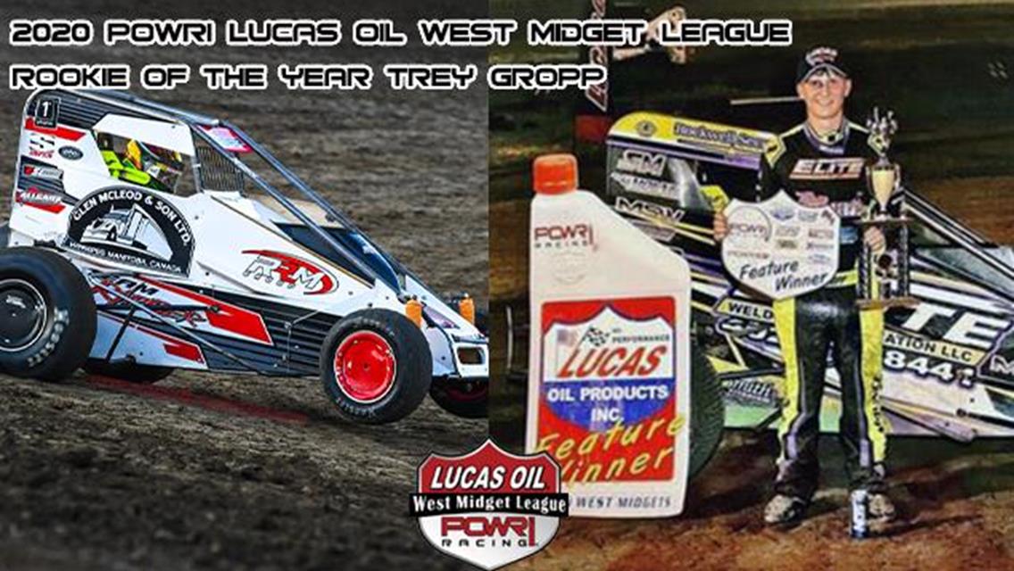 Gropp Crowned POWRi Lucas Oil National and West Midget League Rookie of the Year Honors