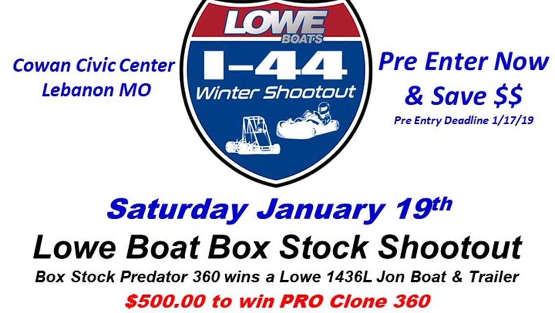 Pre Entry Forms Posted for January 18th &amp; 19th Lowe Boats I-44 Winter Shootout