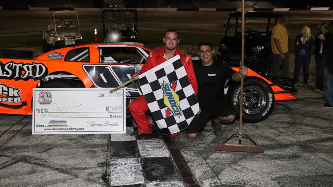 Stickler sweeps ADMO doubleheader at Desoto