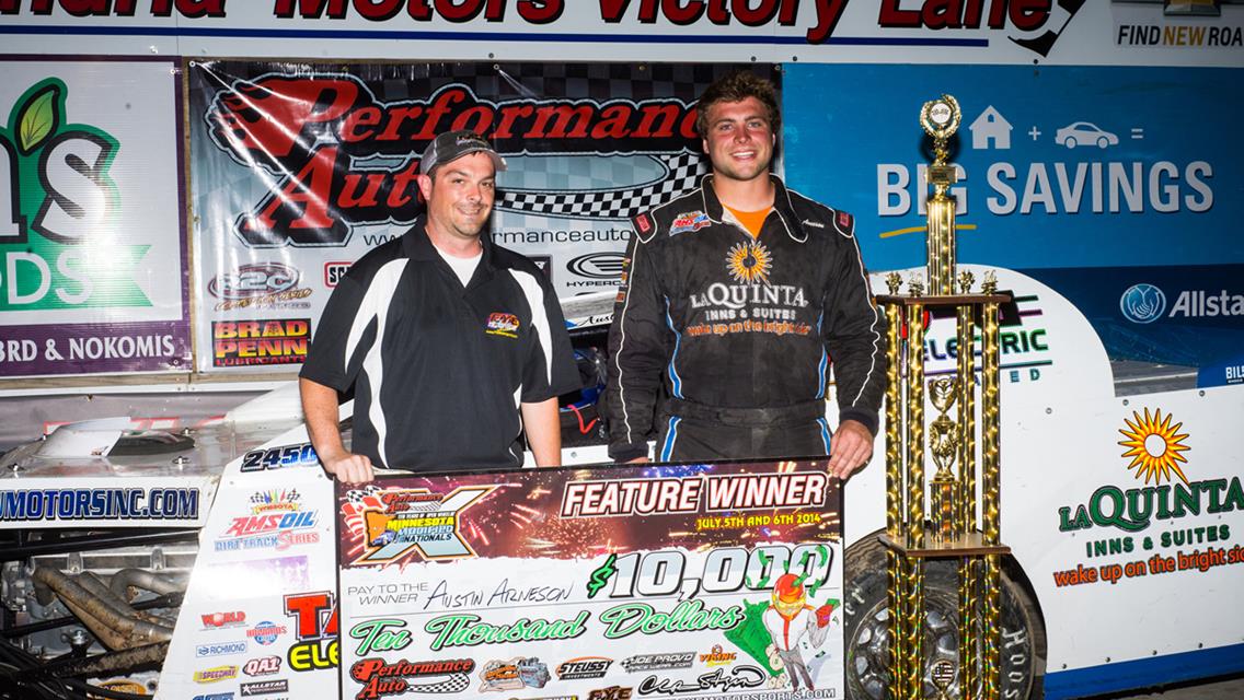 Arneson Ambushes Field For WISSOTA Record $10,001 Mod Nationals Victory