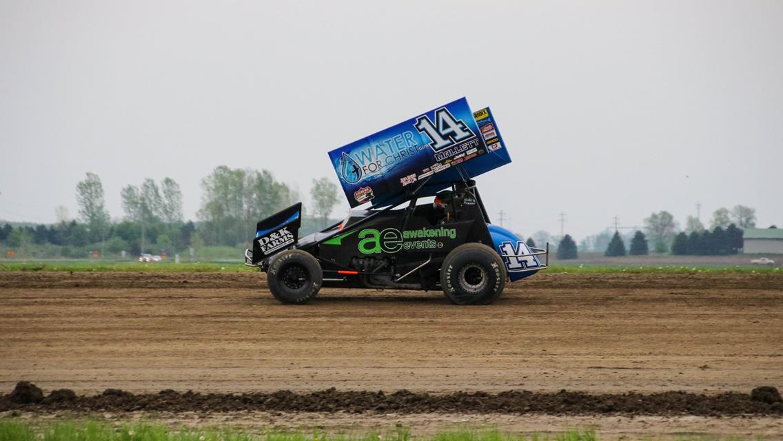 Mallett Challenges for Top 10 During ASCS National Tour Finale at I-96 Speedway