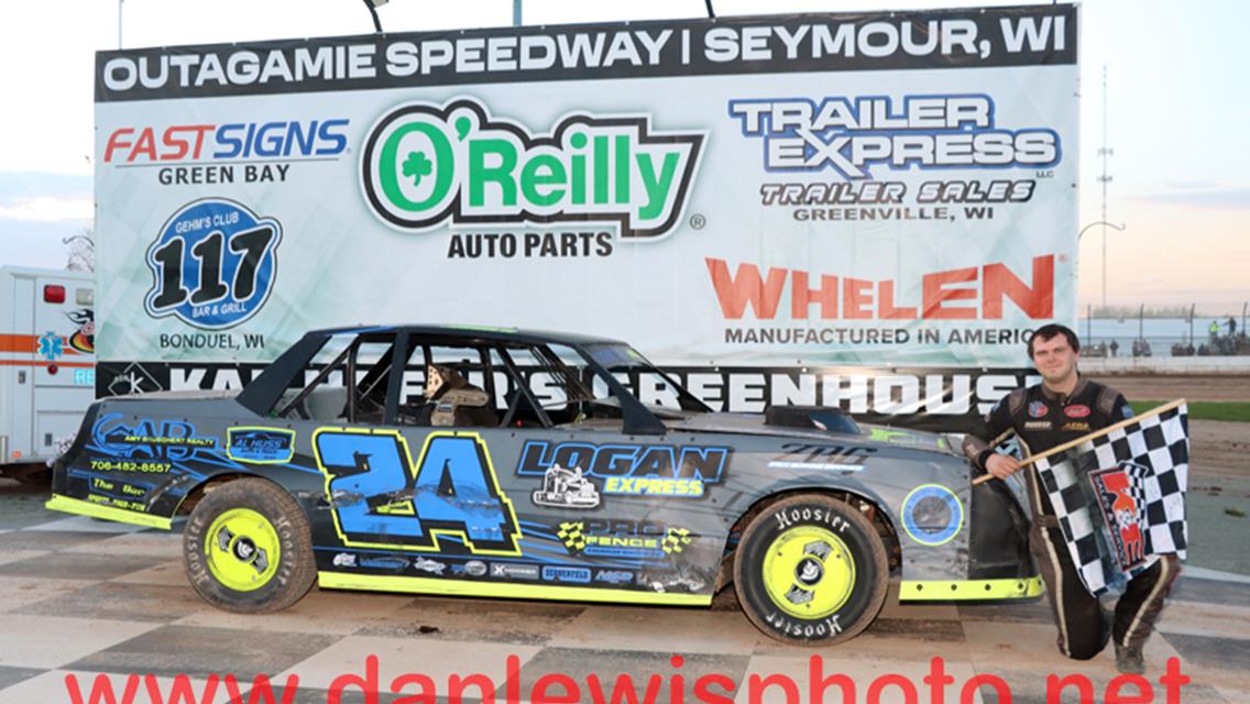 SCHEFFLER SAILS TO CAUTION FREE, OUTAGAMIE OPENER LATE MODEL WIN