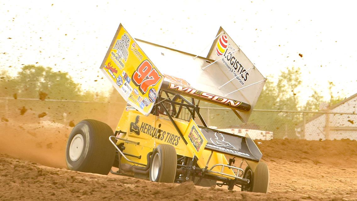 Wilson Charges From 23rd to Ninth During World of Outlaws Event at Attica