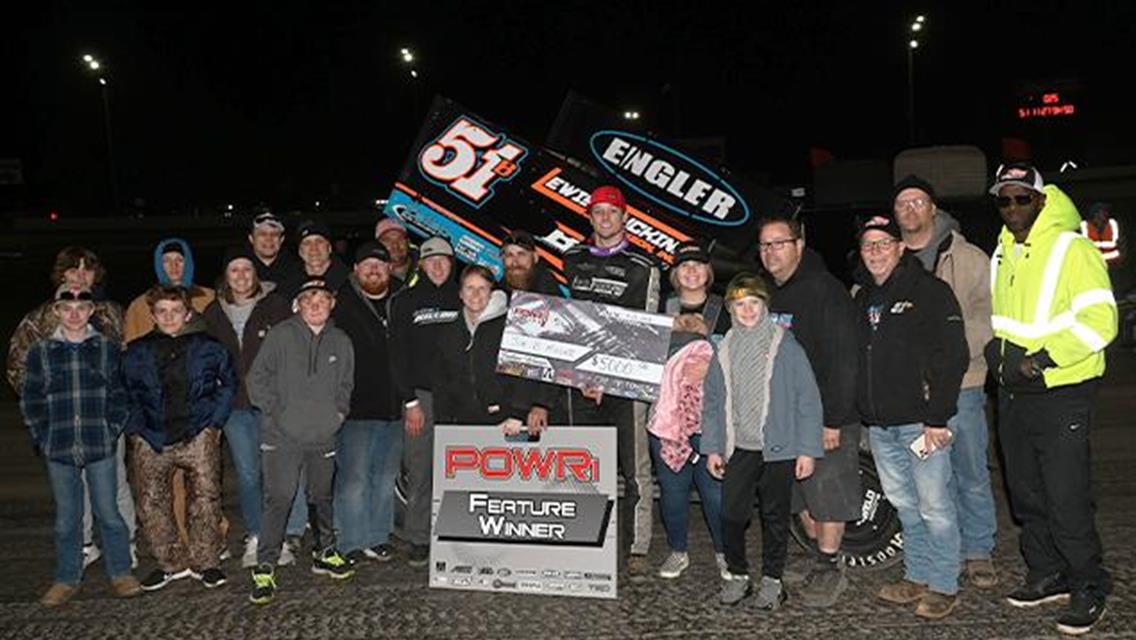 Joe B Miller Victorious in POWRi 410 BOSS Season Opener at Benton Speedway