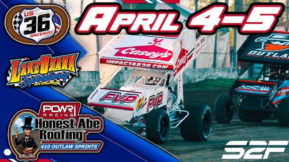 April 4-5: POWRi 410 Outlaw Sprints at US-36 Raceway &amp; Lake Ozark Speedway