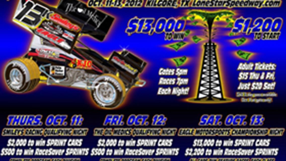 $120,000 LoneStar Sprint Nationals Early Entries Hit 40 Mark