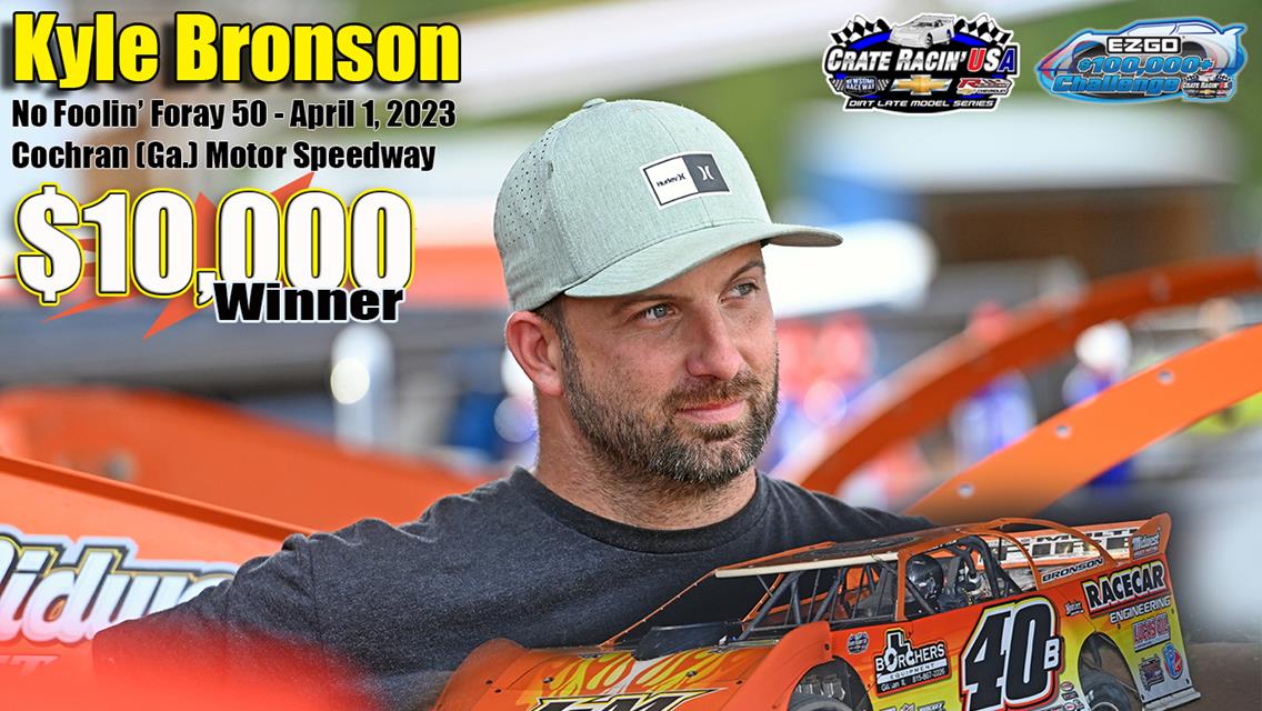 Bronson Returns to Cochran for $10,000 Victory