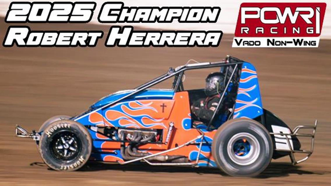 Robert Herrera Earns 2025 Sunset Grill POWRi Vado Non-Wing Sprint Championship
