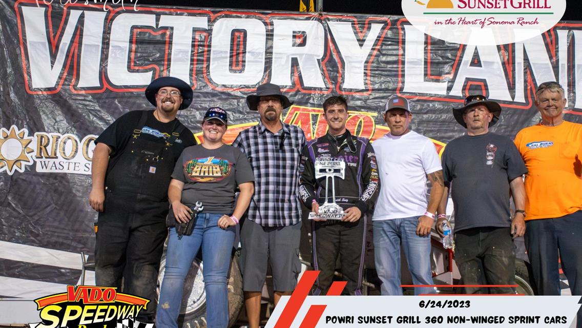 Caleb Saiz Wins with POWRi NMMRA/Vado Non-Wings at Vado Speedway Park