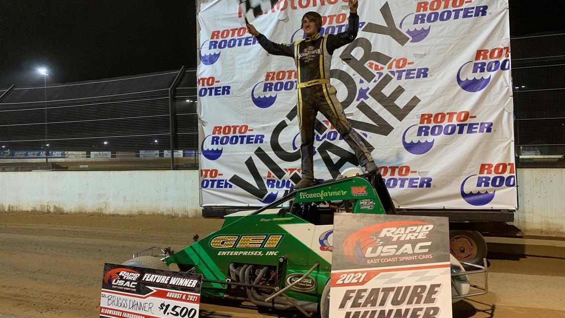 Danner Collects First Ever USAC East Coast Feature Win at Bloomsburg