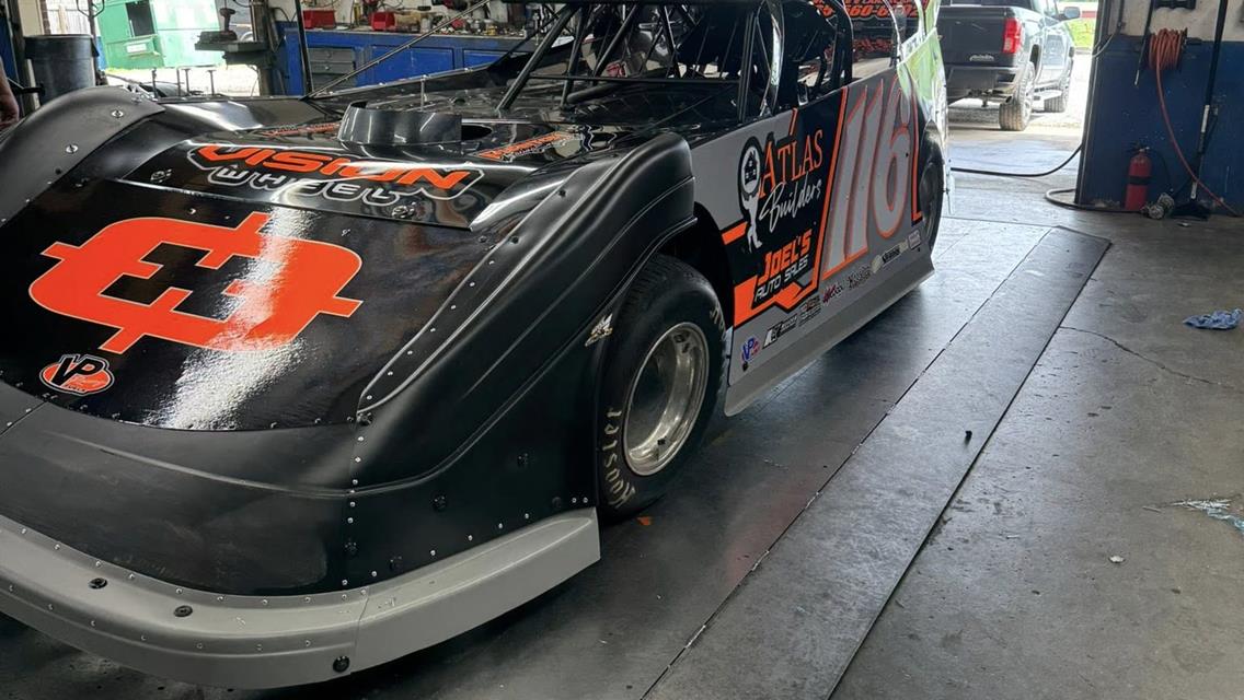 Cameron's 2025 ride sitting in the shop.