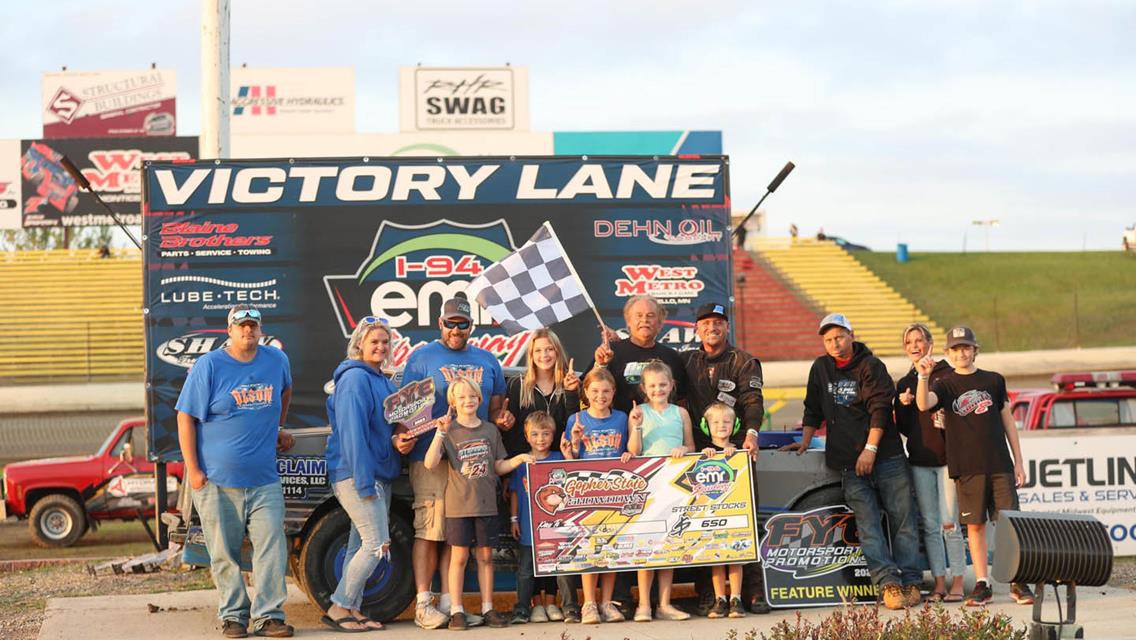 Ebert, Vang Grab Gopher State Showdown Wins at I-94 EMR Speedway