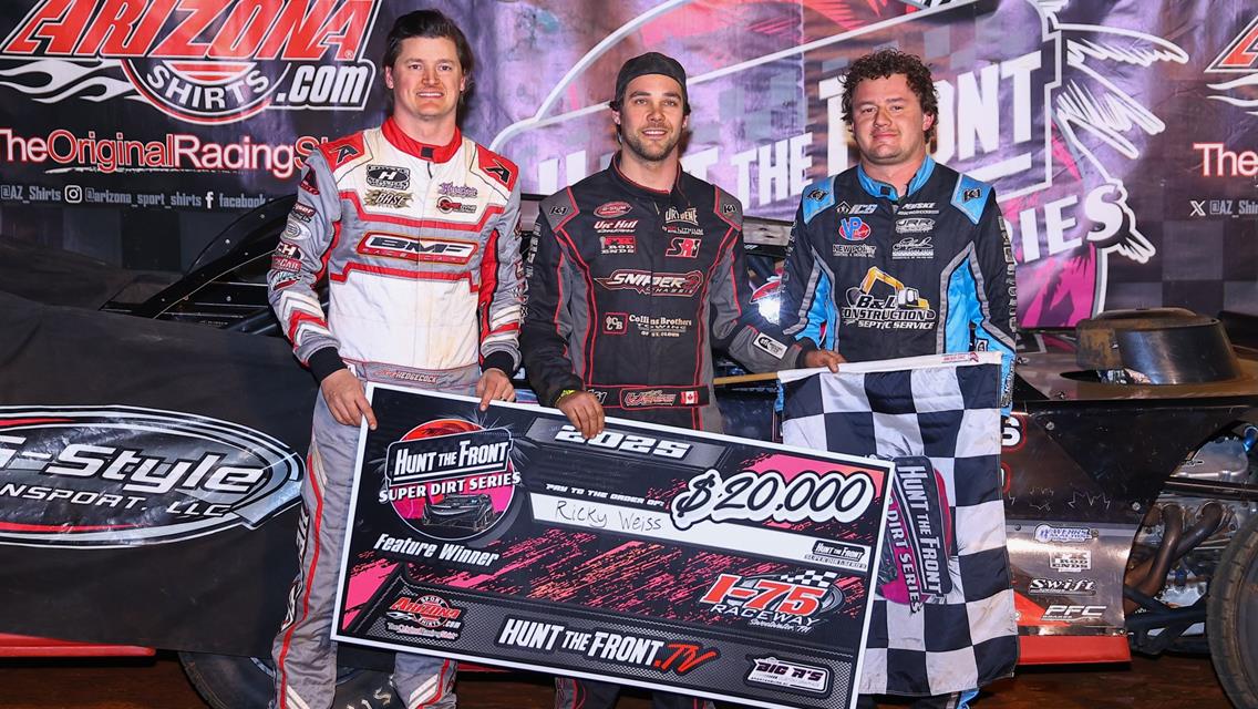I-75 Raceway (Sweetwater, TN) – Hunt the Front Super Dirt Series – Championship Kickoff – March 8th, 2025. (Josh James Artwork)