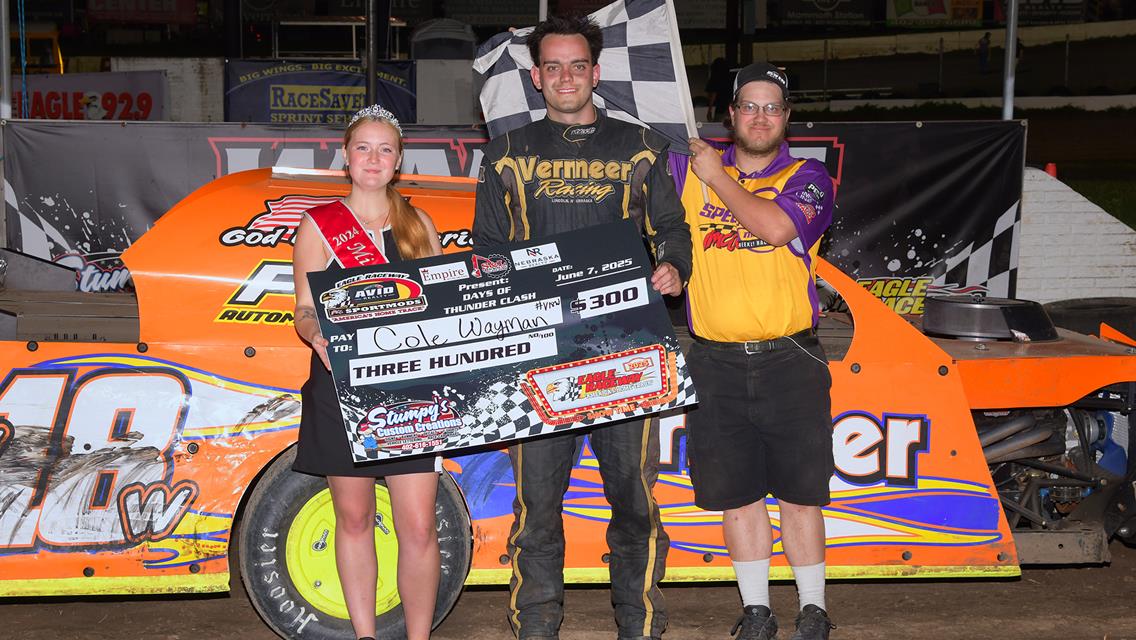 Thompson, Vanover, Richards, Drueke &amp; Wayman are victorious at Eagle Raceway