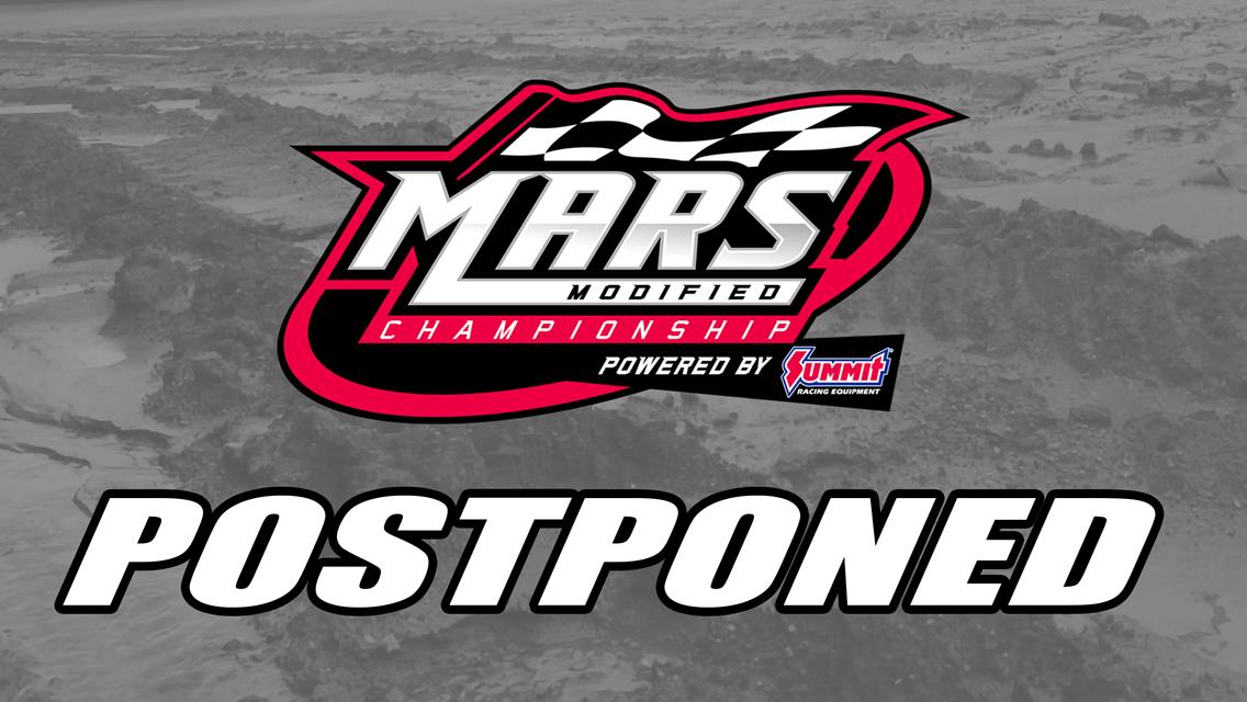 Heavy Rain Postpones MARS Modified Championship Powered by Summit Racing Equipment Event at Red Hill Raceway