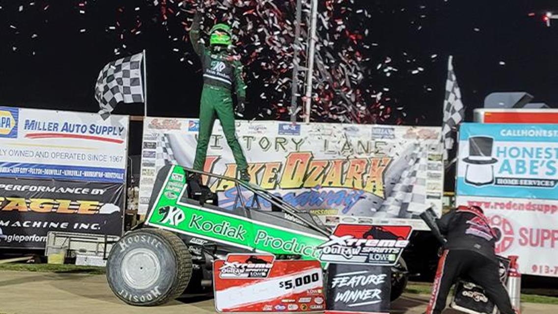 CJ Leary Victorious at Lake Ozark Speedway in POWRi WAR Sprint Season Debut