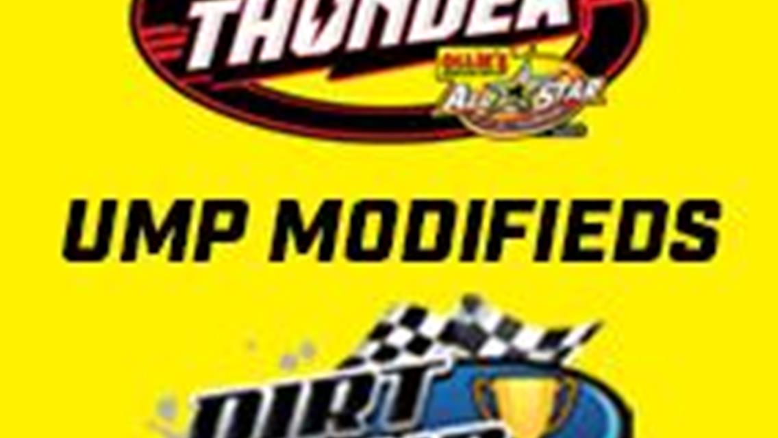 UMP MODIFIEDS JOIN 410 SPRINT CARS THURSDAY APRIL 11