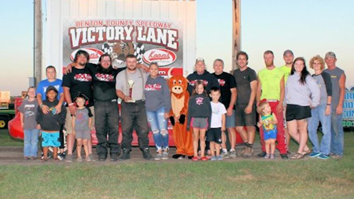 Carter cashes in on another big payday at Benton County Speedway