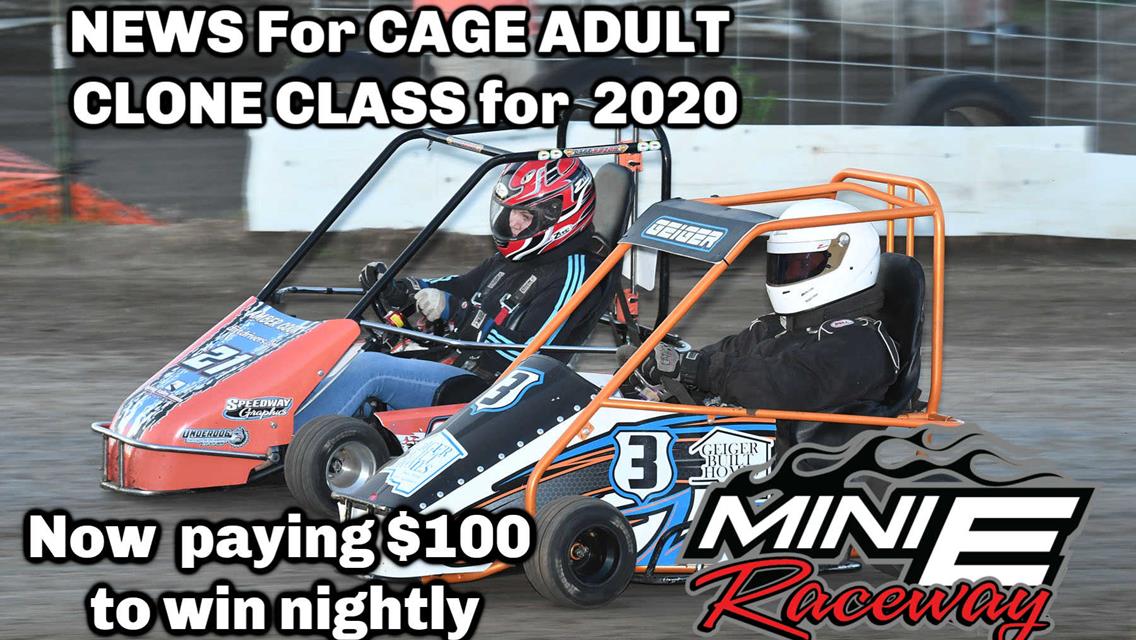 Cage Adult Clone Class will now pay $100 to win in 2020