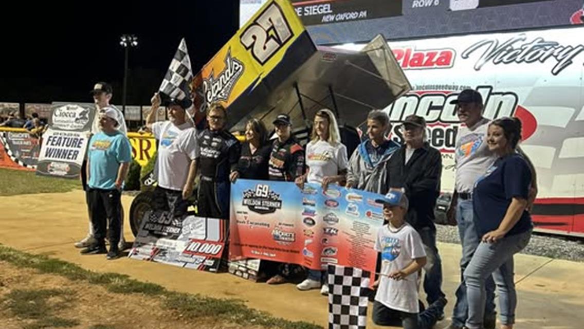 WAGAMAN CAPTURES $10,000 WELDON STERNER MEMORIAL FEATURE AT LINCOLN SPEEDWAY: Norris Racks Up Fifth 358 Sprint Victory of the Season at Lincoln and Cl