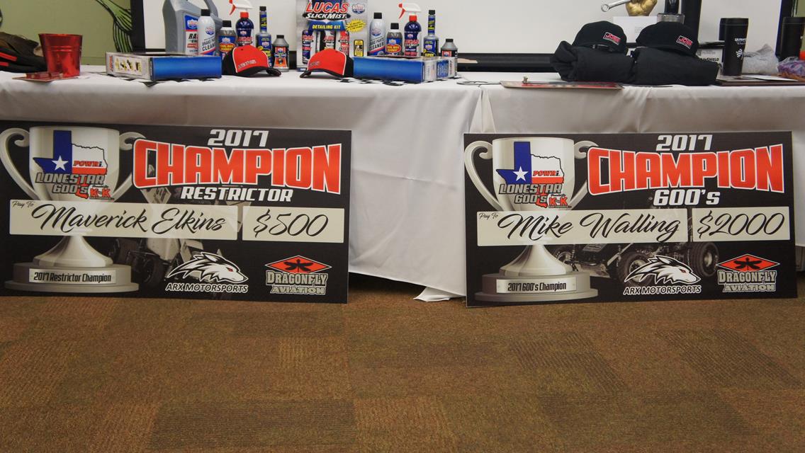 2017 Champions Crowned at The 4th Annual POWRi Lonestar 600 Banquet