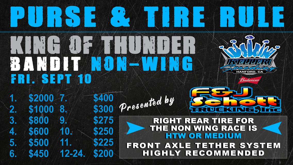 NON WING PURSE &amp; RULES - SEPT 10