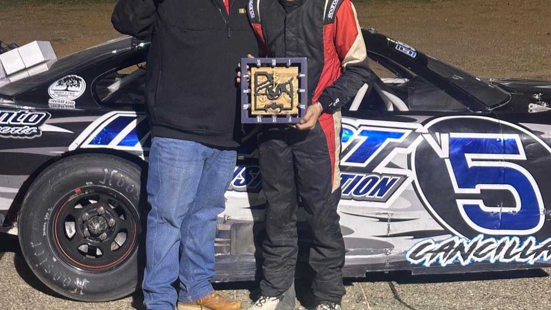 Cancilla dominates his first Super Late Model race