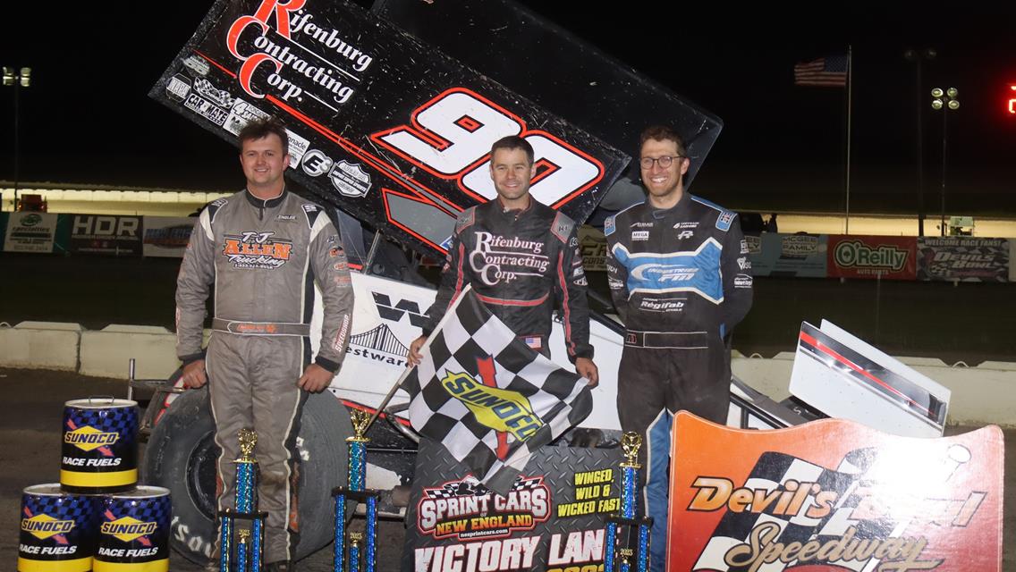 One For the Thumb: Tanner Takes Fifth SCoNE Win at Devil’s Bowl Speedway