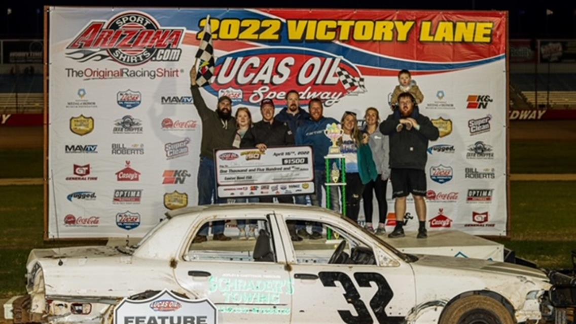 Carthage driver Goodman takes over late to capture Enduro Easter Bowl 150 at Lucas Oil Speedway