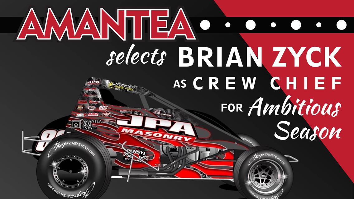 Amantea Selects Brian Zyck as Crew Chief for Ambitious Season