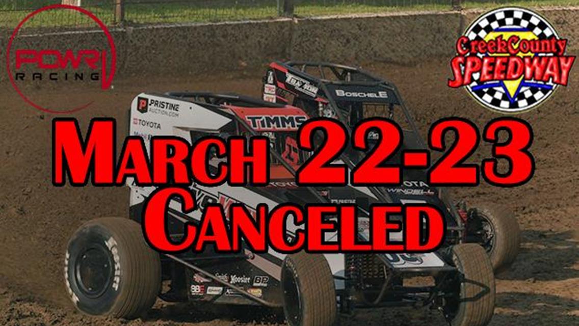 Creek County Speedway Canceled in Tenth Annual POWRi Turnpike Challenge