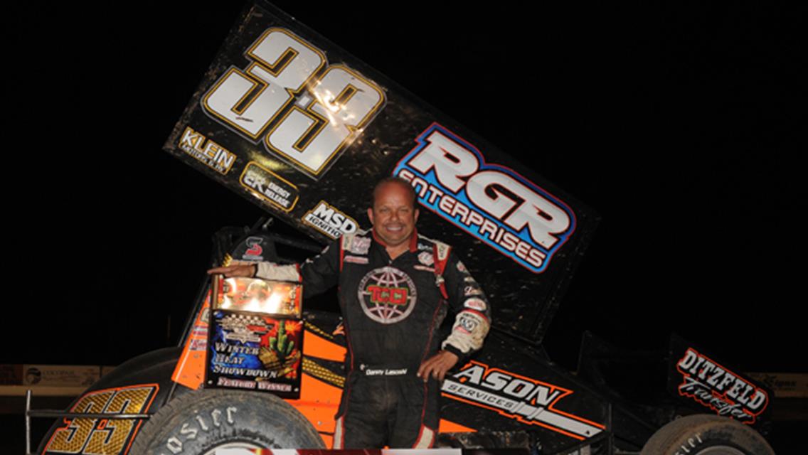 Lasoski Steals Winter Heat Sprint Car Showdown Thriller With Last-Lap Pass