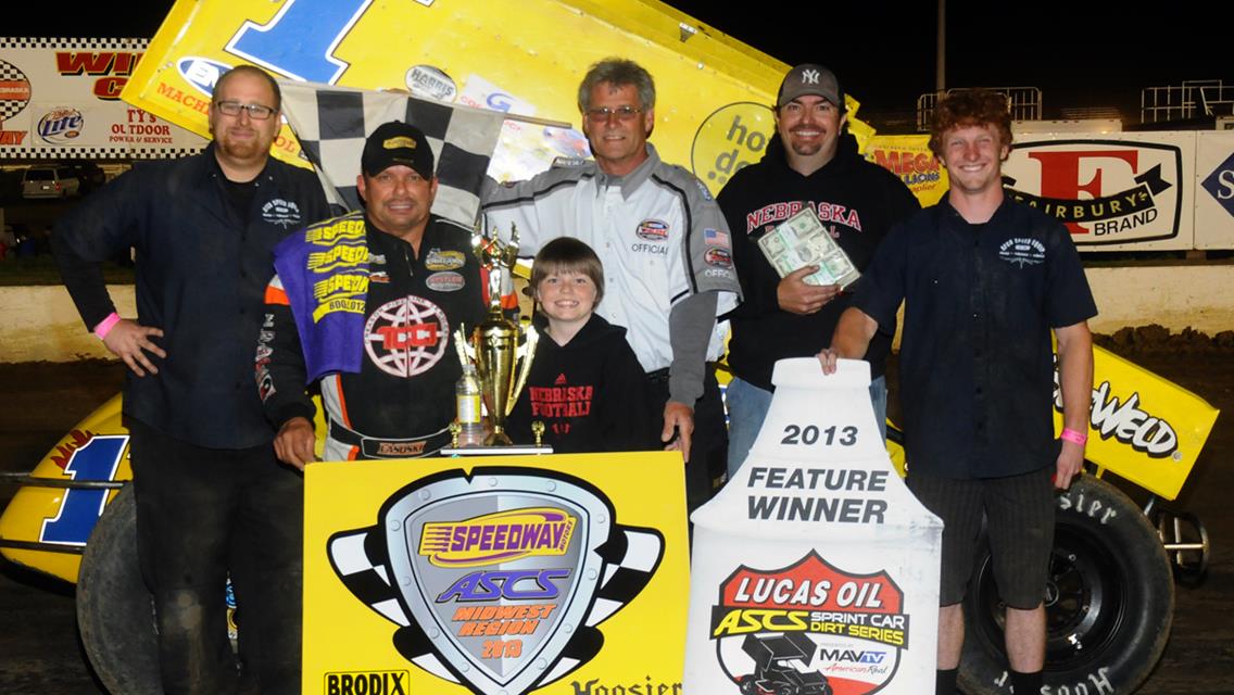 Lasoski smooth in Lucas Oil ASCS victory at I-80 Speedway