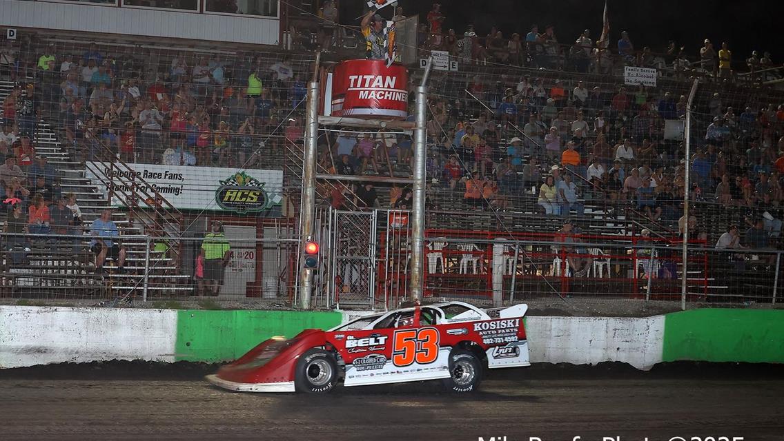 Adams County Speedway (Corning, IA) – Malvern Bank West Series – Gail &amp; Karen Hampel Memorial – June 28th, 2025. (Mike Ruefer Photo)