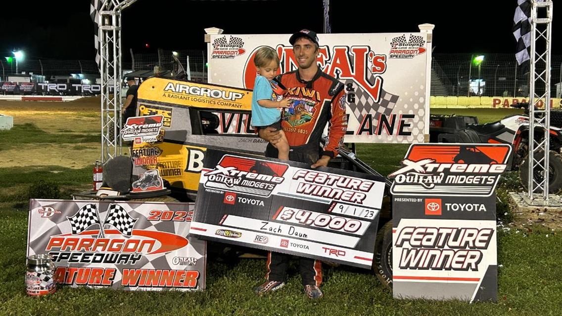 Zach Daum leads flag-to-flag at Paragon for fifth Xtreme Outlaw win of season