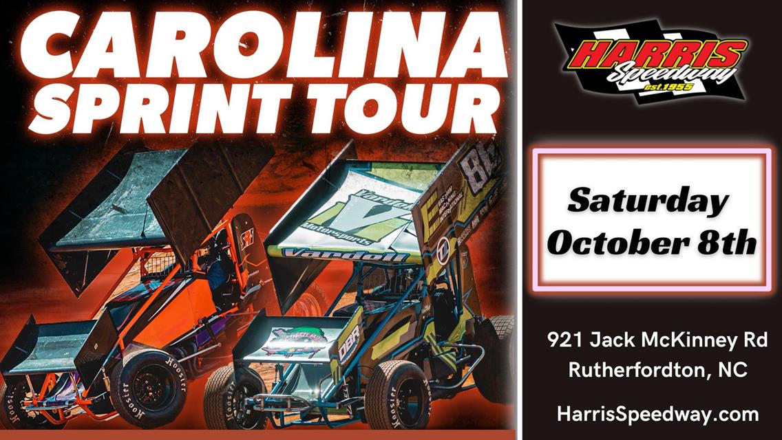 Carolina Sprint Tour Comes to Harris Speedway!