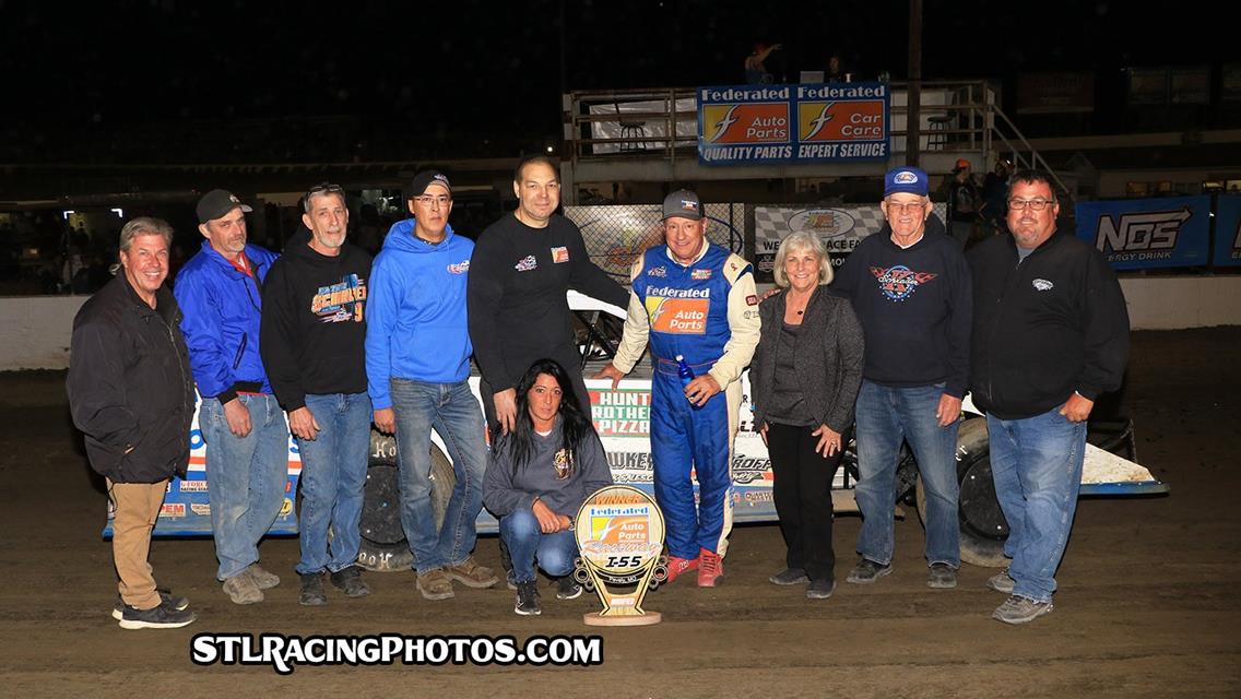 Steve Meyer, Jr., Billy Smith, Joel Ortberg &amp; Josh Hawkins take Federated Auto Parts Raceway at I-55 wins!