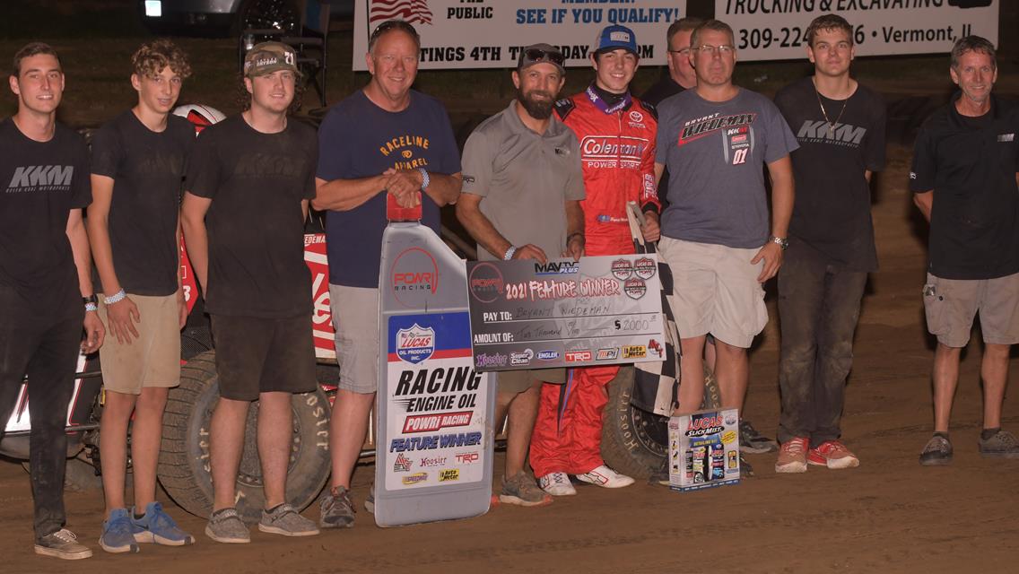 Bryant Wiedeman Rode the Top Side to Claim First Career POWRi Win