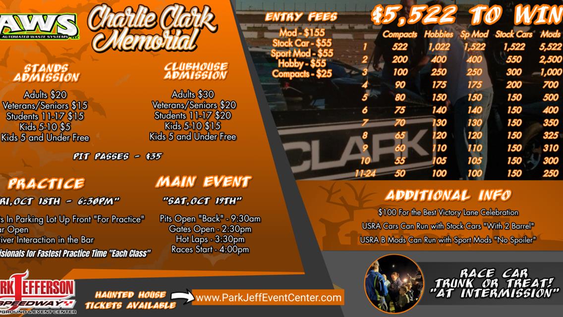 Charlie Clark Memorial Race!