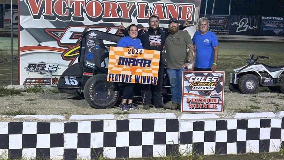 Corson takes MARA victory in close finish at Coles County Speedway