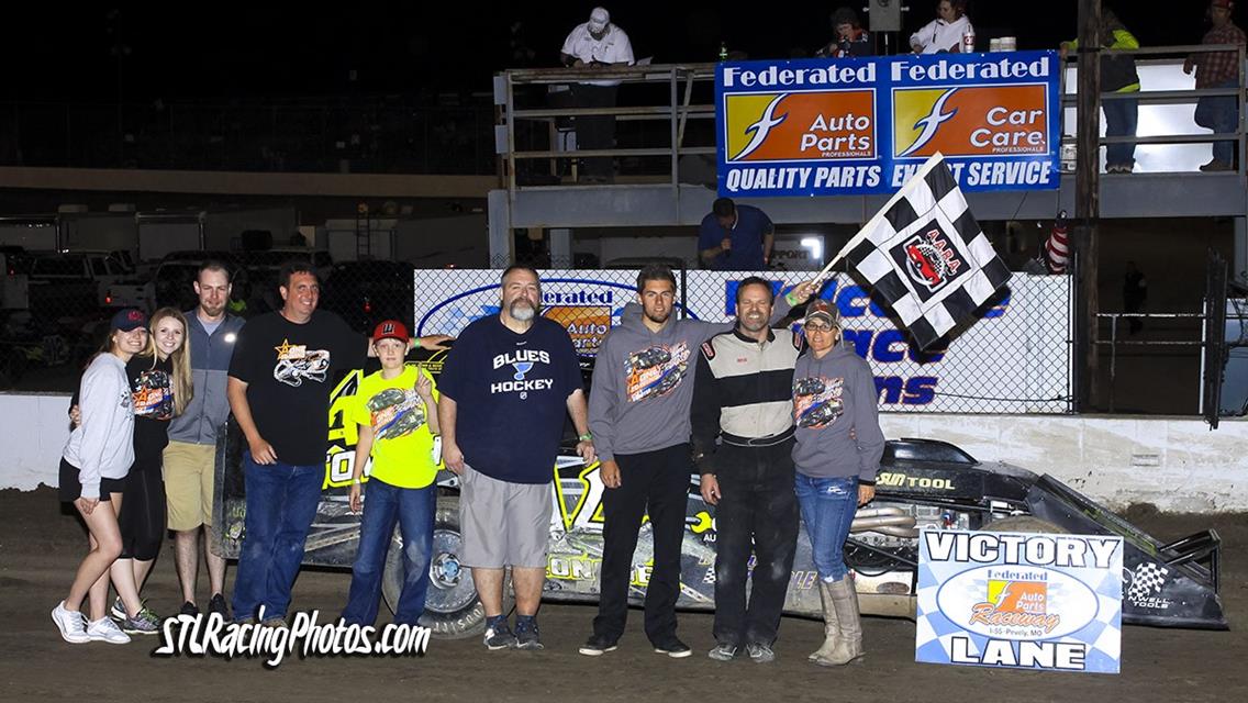 Michael Kloos, Rick Conoyer, Trey Harris, Kevin Mosier &amp; Joe Laws take wins at Federated Auto Parts Raceway at I-55!