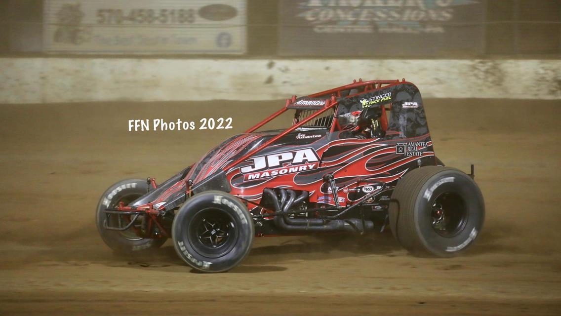 Amantea Produces Career-Best 410 Non-Wing Sprint Car Result During BOSS Series Debut