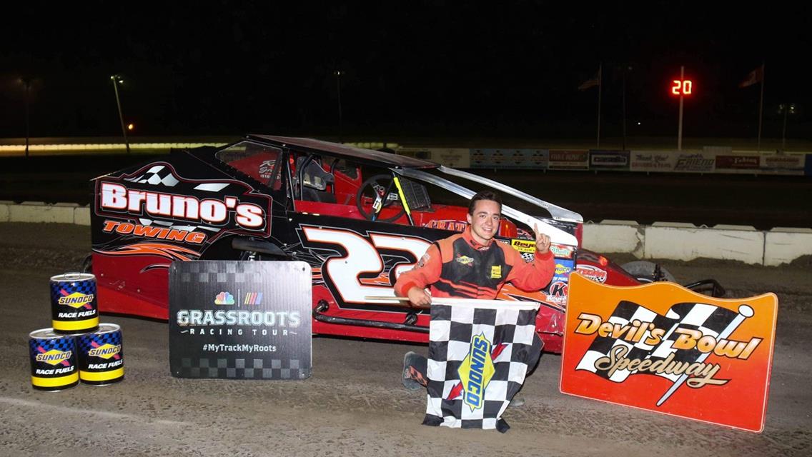 Tremont Adds to Legacy Before Huge Holiday Crowd in Devil’s Bowl Speedway 100