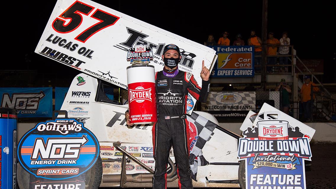 Larson earns emotional World of Outlaws win at I-55