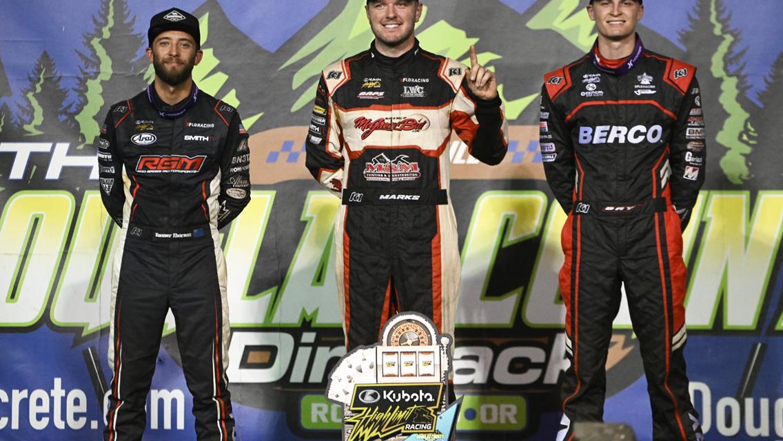 A FIRST FOR EVERYTHING: Brent Marks is a West Coast Winner, Topping The Douglas County Dirtrack