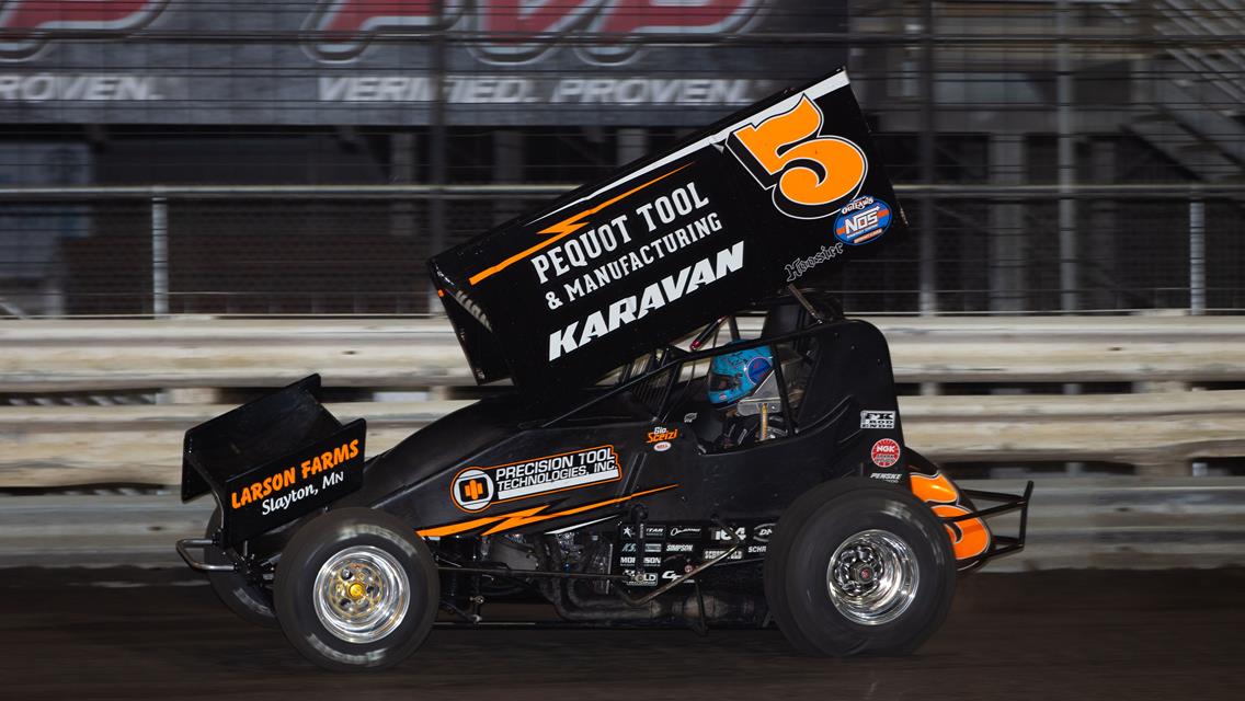 Giovanni Scelzi Flashes Speed During Sprint Car and Midget Starts