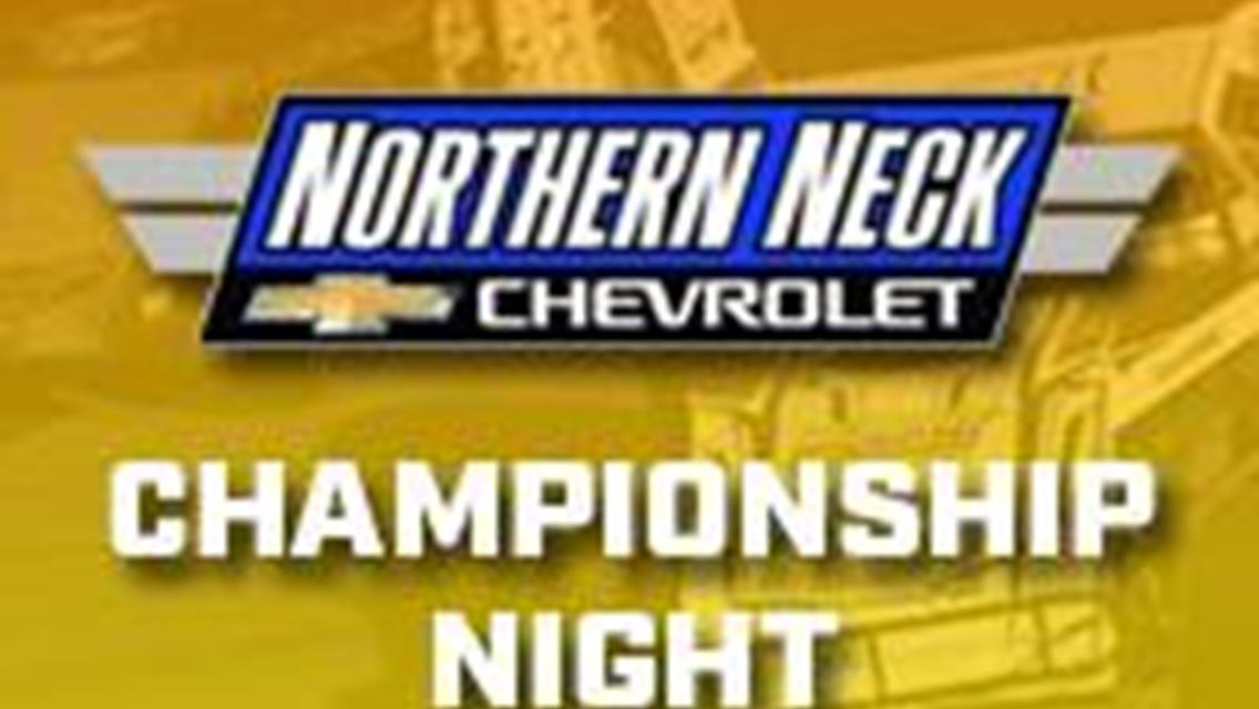 Speedway to Host Northern Neck Chevrolet Championship Night this Saturday September 1st