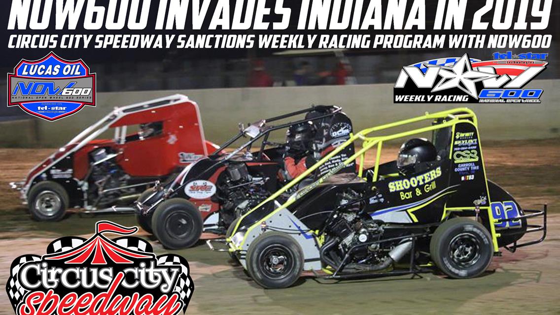 NOW600 to Sanction Weekly Racing at Indiana’s Circus City Speedway in 2019