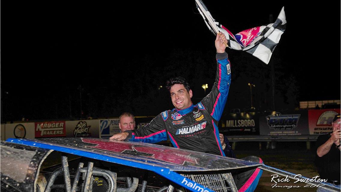 Adversity Overcome: Stewart Friesen Drives From 13th To Win Deron Rust Memorial $3,396 At Georgetown Speedway After Battle With Jamie Mills