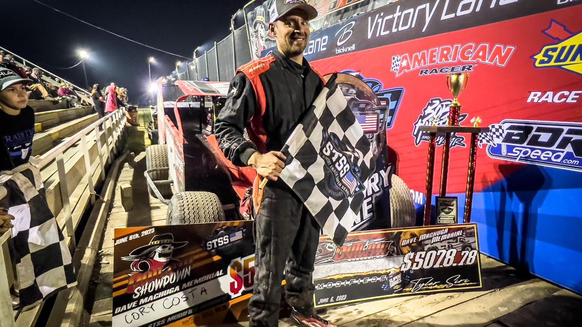 Unpredictable: Last-Lap Pass Lands Cory Costa in STSS Victory Lane at Outlaw